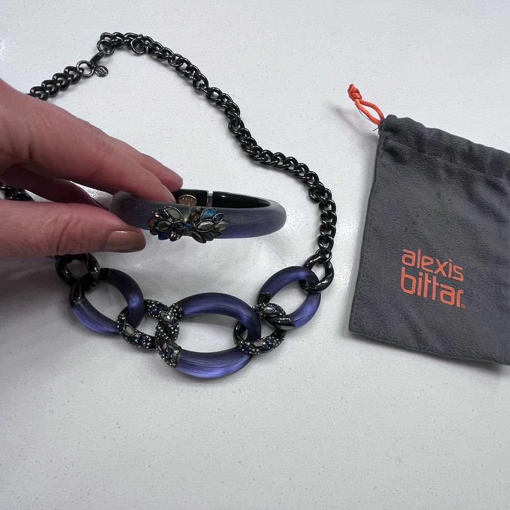Alexis bittar necklace and bracelet set